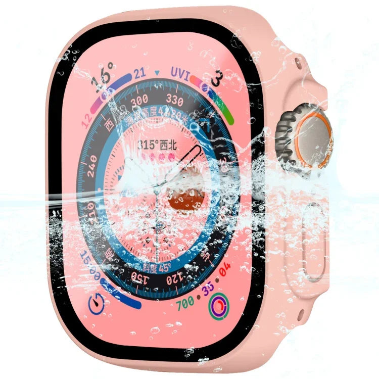 Für Apple Watch Ultra 3 / 2 / 1 49mm ENKAY Hat-Prince Wasserdichte Vollabdeckung PC-Rahmen + 9H gehärtetes Glas