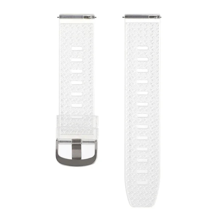 20 mm transparentes, glänzendes Diamant-TPU-Uhrenarmband