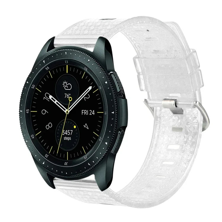 20 mm transparentes, glänzendes Diamant-TPU-Uhrenarmband