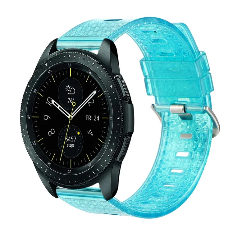 20 mm transparentes, glänzendes Diamant-TPU-Uhrenarmband