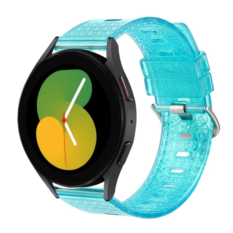 20 mm transparentes, glänzendes Diamant-TPU-Uhrenarmband