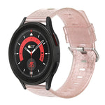 20 mm transparentes, glänzendes Diamant-TPU-Uhrenarmband