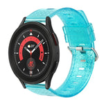 20 mm transparentes, glänzendes Diamant-TPU-Uhrenarmband