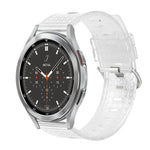 20 mm transparentes, glänzendes Diamant-TPU-Uhrenarmband