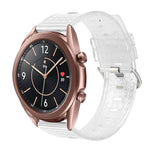 20 mm transparentes, glänzendes Diamant-TPU-Uhrenarmband