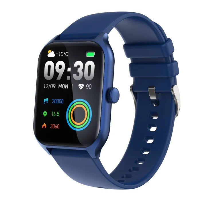 P58 Smartwatch mit 1,96 Zoll Farbbildschirm und Unterstützung für Herzfrequenz- und Blutdruckmessung