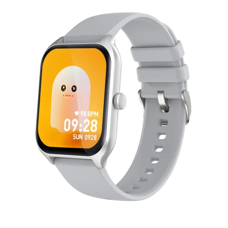 P58 Smartwatch mit 1,96 Zoll Farbbildschirm und Unterstützung für Herzfrequenz- und Blutdruckmessung