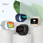 P58 Smartwatch mit 1,96 Zoll Farbbildschirm und Unterstützung für Herzfrequenz- und Blutdruckmessung