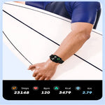 P58 Smartwatch mit 1,96 Zoll Farbbildschirm und Unterstützung für Herzfrequenz- und Blutdruckmessung