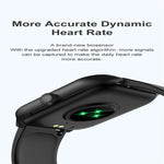 P58 Smartwatch mit 1,96 Zoll Farbbildschirm und Unterstützung für Herzfrequenz- und Blutdruckmessung