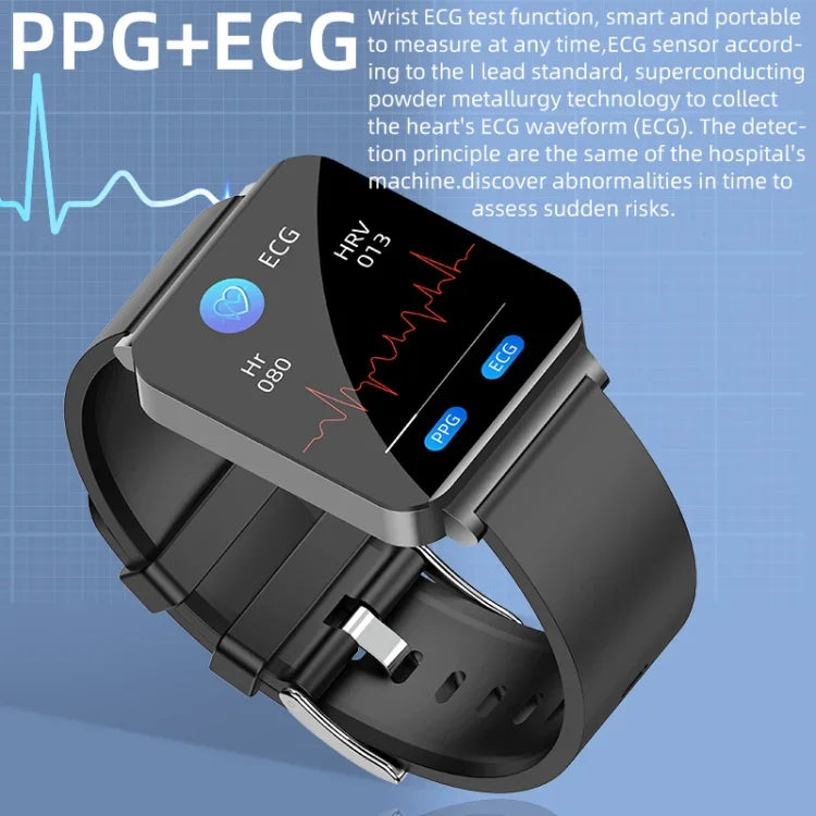 KS03 Smartwatch mit 1,72-Zoll-Farbbildschirm, unterstützt Herzfrequenz- und Blutdruckmessung