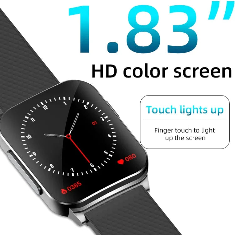 EP03 Smartwatch mit 1,83-Zoll-Farbbildschirm, unterstützt Herzfrequenz- und Blutdruckmessung