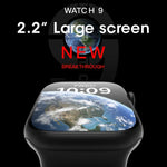 W59 Smartwatch mit 2,2-Zoll-Farbbildschirm, unterstützt Herzfrequenz- und Blutdruckmessung