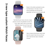 W59 Smartwatch mit 2,2-Zoll-Farbbildschirm, unterstützt Herzfrequenz- und Blutdruckmessung