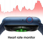 W38 Smartwatch mit 1,9-Zoll-Farbbildschirm, unterstützt Herzfrequenz- und Blutdruckmessung