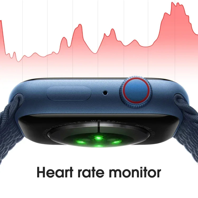 W38 Smartwatch mit 1,9-Zoll-Farbbildschirm, unterstützt Herzfrequenz- und Blutdruckmessung