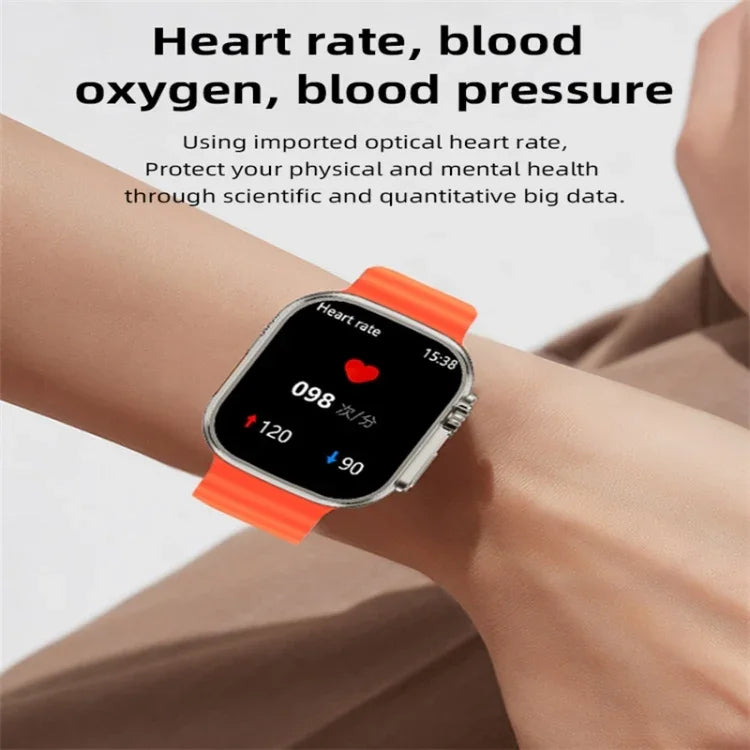 WS68 ULTRA Smartwatch mit 1,85-Zoll-Farbbildschirm, unterstützt Herzfrequenz- und Blutdruckmessung