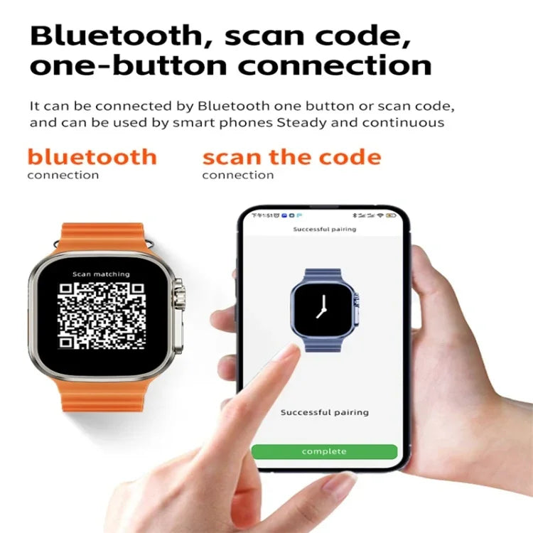 WS83 MAX ULTRA Smartwatch mit 2,03 Zoll Farbbildschirm, unterstützt Herzfrequenz- und Blutdruckmessung