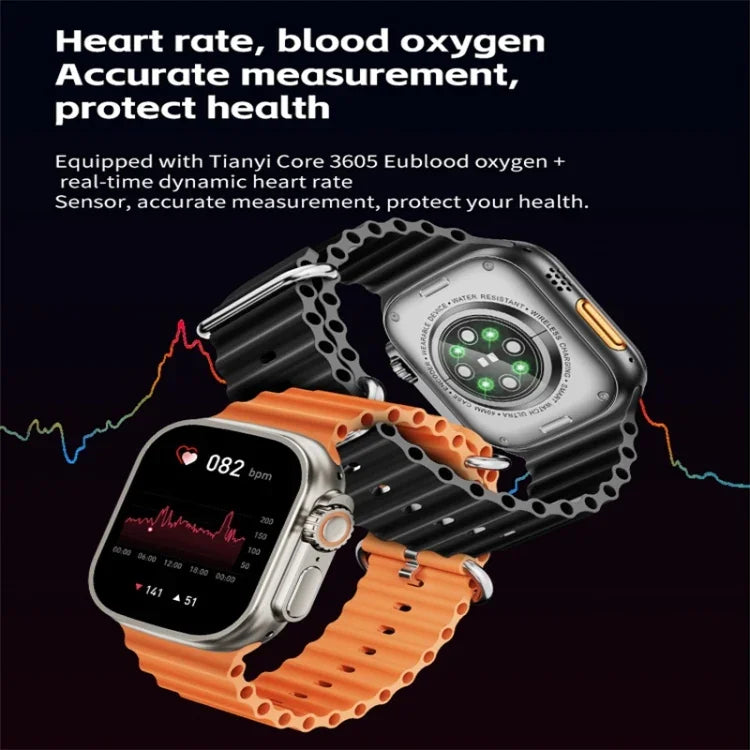 WS83 MAX ULTRA Smartwatch mit 2,03 Zoll Farbbildschirm, unterstützt Herzfrequenz- und Blutdruckmessung