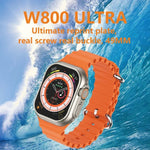 W800 Ultra Smartwatch mit 2,02-Zoll-Farbbildschirm, unterstützt Herzfrequenz- und Blutdruckmessung