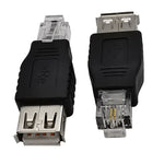 JUNSUNMAY USB-Buchse auf RJ11-Stecker 6P2C Adapterkonverter