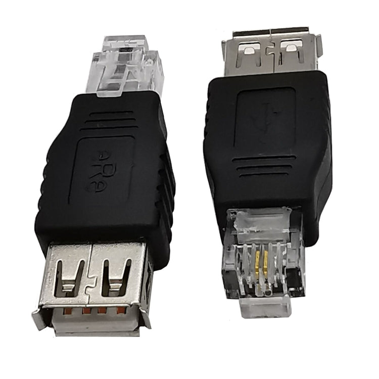 JUNSUNMAY USB-Buchse auf RJ11-Stecker 6P2C Adapterkonverter