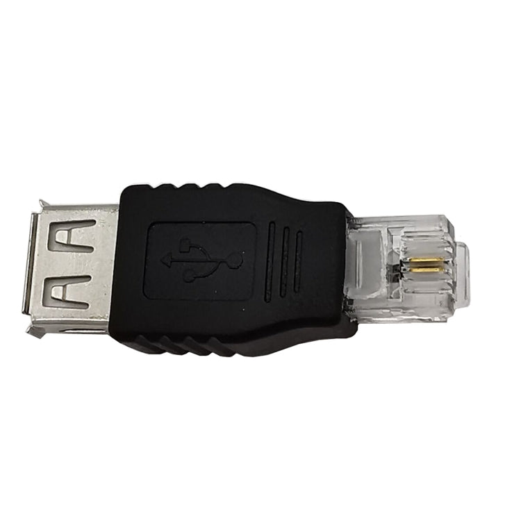 JUNSUNMAY USB-Buchse auf RJ11-Stecker 6P2C Adapterkonverter