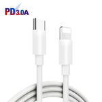 PD04 Typ-C + USB Handy-Ladegerät mit Typ-C zu 8 Pin Kabel, US Stecker, US Stecker + Typ-C zu 8 Pin Kabel