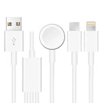 3-in-1-USB-Magnetladekabel (1,2 m) für Apple Watch Series, iPhone und iPhone mit USB-C-Anschluss, DS-XB017