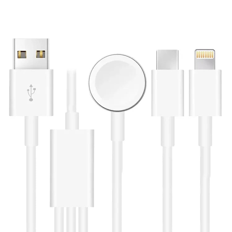 3-in-1-USB-Magnetladekabel (1,2 m) für Apple Watch Series, iPhone und iPhone mit USB-C-Anschluss, DS-XB017