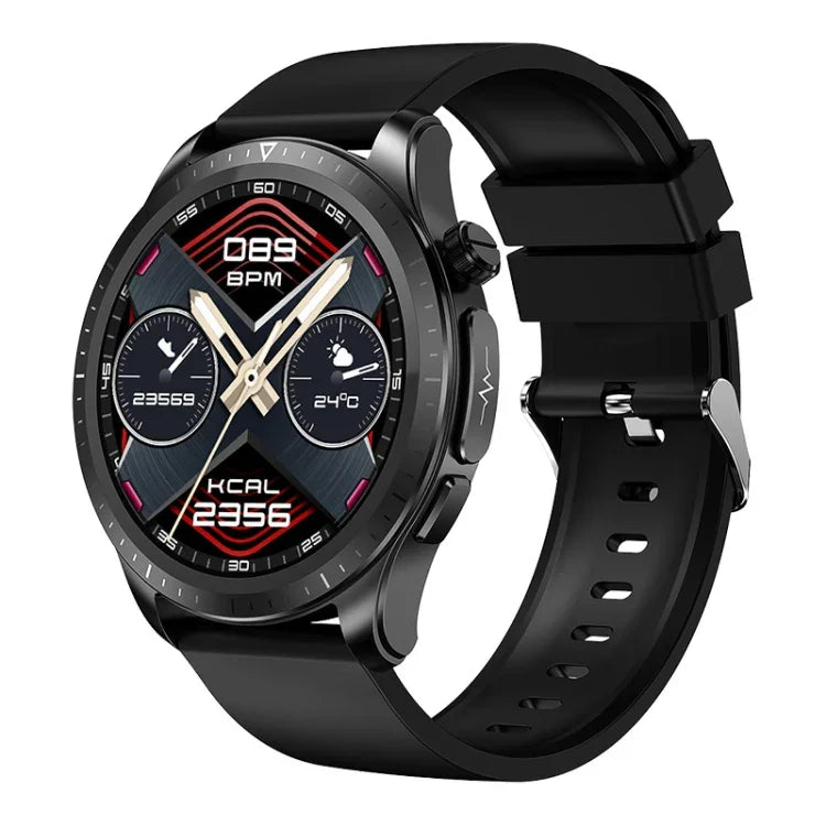 E420 Smartwatch mit 1,39-Zoll-Farbdisplay, Silikonarmband, unterstützt Herzfrequenz- und Blutdruckmessung