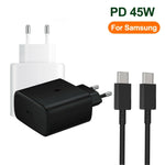 M135 45W USB-C / Typ-C Port Schnellladegerät mit 5A Typ-C zu Typ-C Kabel, EU Stecker, EU Stecker + Typ-C Kabel