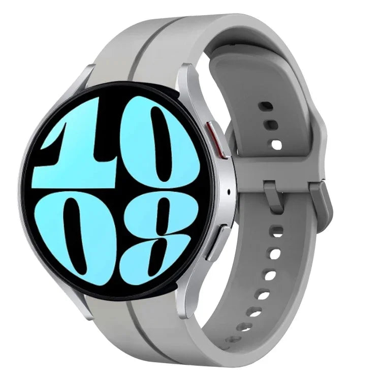 20-mm-Silikonarmband mit Schlaufenform, passend für Samsung Galaxy Watch 6 (40 mm) und Samsung Galaxy Watch 6 Classic (43 mm).