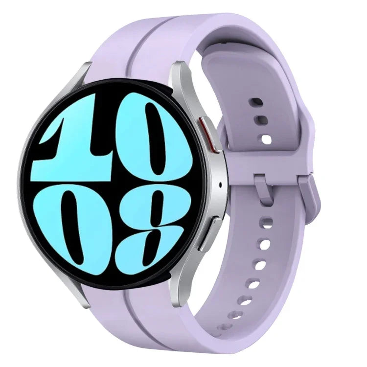 20-mm-Silikonarmband mit Schlaufenform, passend für Samsung Galaxy Watch 6 (40 mm) und Samsung Galaxy Watch 6 Classic (43 mm).