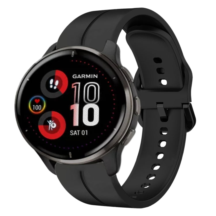 20mm Loop Silicone Watch Band, For Garmin Vivomove Sport, For Garmin Venu 2 Plus, For Garmin Approach S40, For Garmin Forerunner 158