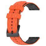 22 mm breites Silikonarmband mit Fußballmuster in zwei Farben, passend für Samsung Galaxy Watch3 (45 mm), Samsung Galaxy Watch (46 mm), Samsung Gear S3 Classic und Samsung Gear S3 Frontier.