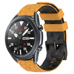 22 mm breites Silikonarmband mit Fußballmuster in zwei Farben, passend für Samsung Galaxy Watch3 (45 mm), Samsung Galaxy Watch (46 mm), Samsung Gear S3 Classic und Samsung Gear S3 Frontier.