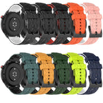 22 mm breites Silikonarmband mit Fußballmuster in zwei Farben, passend für Samsung Galaxy Watch3 (45 mm), Samsung Galaxy Watch (46 mm), Samsung Gear S3 Classic und Samsung Gear S3 Frontier.