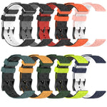 22 mm breites Silikonarmband mit Fußballmuster in zwei Farben, passend für Samsung Galaxy Watch3 (45 mm), Samsung Galaxy Watch (46 mm), Samsung Gear S3 Classic und Samsung Gear S3 Frontier.
