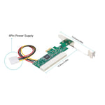 PCI-E zu PCI Adapterkarte Konverter mit 4-Pin Stromversorgung, PCI-E zu PCI