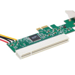 PCI-E zu PCI Adapterkarte Konverter mit 4-Pin Stromversorgung, PCI-E zu PCI