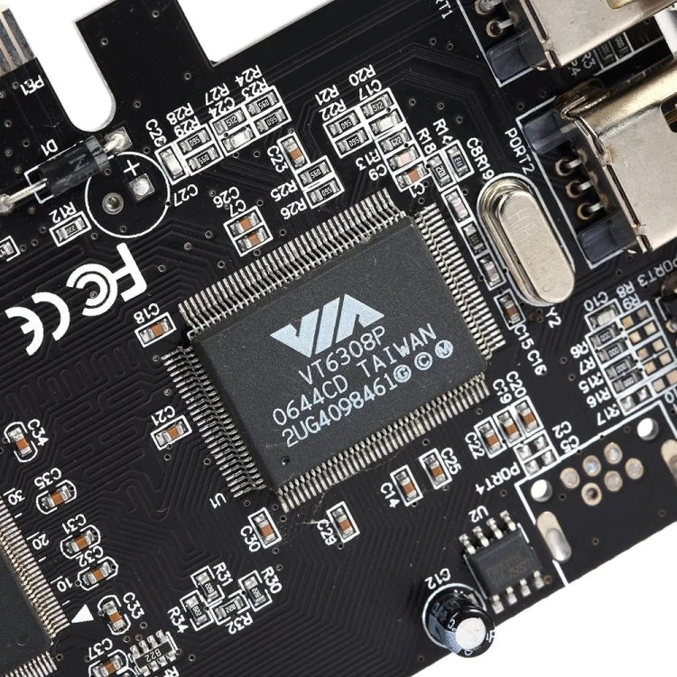 PCI-E 3 Ports 1394a 1394b Firewire Erweiterungskarte 2 x 6 Pin + 1 x 4 Pin für Desktop-PC, 1394a+1394b