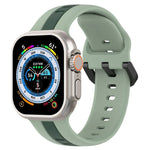 Zweifarbiges Silikon-Uhrenarmband mit Schlaufenverschluss, für Apple Watch Ultra 49 mm, Apple Watch Series 8 &amp; 7 45 mm und Apple Watch Series 8 &amp; 7 41 mm