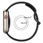 Zweifarbiges Silikon-Uhrenarmband mit Schlaufenverschluss, für Apple Watch Ultra 49 mm, Apple Watch Series 8 &amp; 7 45 mm und Apple Watch Series 8 &amp; 7 41 mm