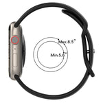 Zweifarbiges Silikonarmband mit Schmetterlingsverschluss, passend für Apple Watch Ultra (49 mm), Apple Watch Series 8 &amp; 7 (45 mm) und Apple Watch Series 8 &amp; 7 (41 mm).