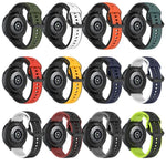 20 mm breites, konvexes Silikon-Uhrenarmband in zwei Farben, passend für Samsung Galaxy Watch 6 (40 mm) und Samsung Galaxy Watch 6 Classic (43 mm).