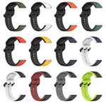 20 mm breites, konvexes Silikon-Uhrenarmband in zwei Farben, passend für Samsung Galaxy Watch 6 (40 mm) und Samsung Galaxy Watch 6 Classic (43 mm).