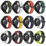 22mm Convex Loop Two-Color Silicone Watch Band, For Garmin Vivoactive4