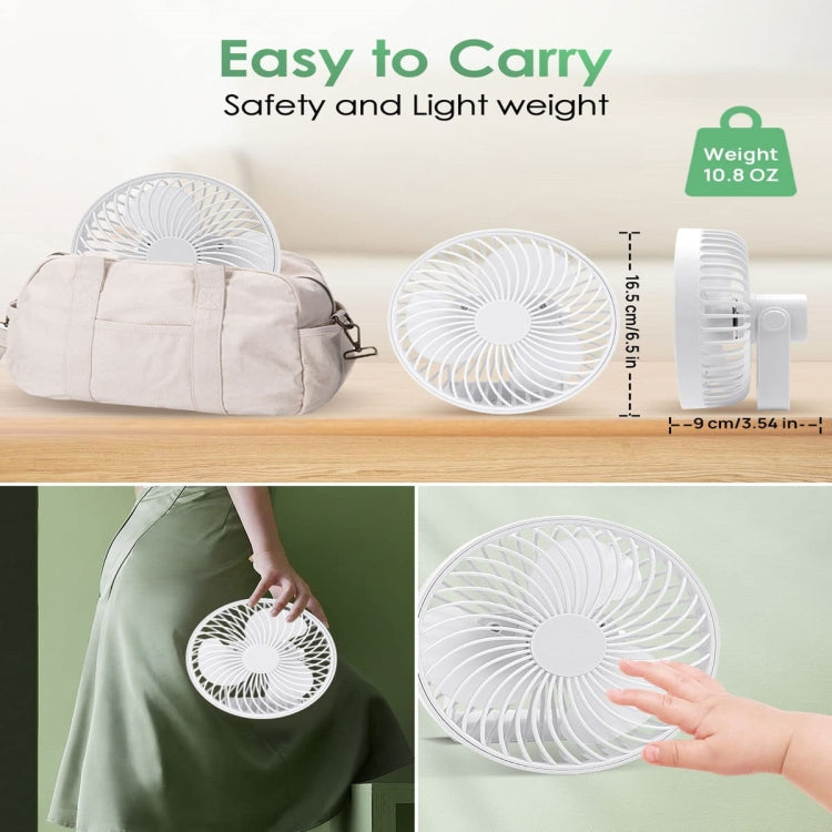 Multifunktionaler LED Wiederaufladbarer Outdoor Tragbarer Zelt Camping Ventilator, Schwarz, Weiß
