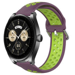 22mm Perforated Breathable Sports Silicone Watch Band, For Huawei Watch GT3 SE, For Huawei Watch GT3 Pro 46mm, For Huawei Watch Buds